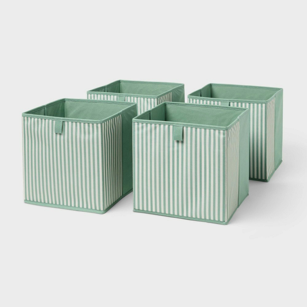 Brightroom 11''x10.5'' Fabric Decorative Storage Bins 4-Pack: $18 Brightroom 11''x10.5'' Fabric Decorative Storage Bins 4-Pack: $18