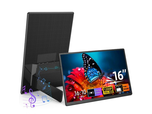 16-Inch 1200p Portable Laptop Monitor: $118.49 16-Inch 1200p Portable Laptop Monitor: $118.49