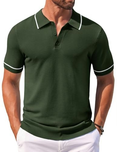 Coofandy Men's Short Sleeve Knit Polo Shirt: $18.99 Coofandy Men's Short Sleeve Knit Polo Shirt: $18.99