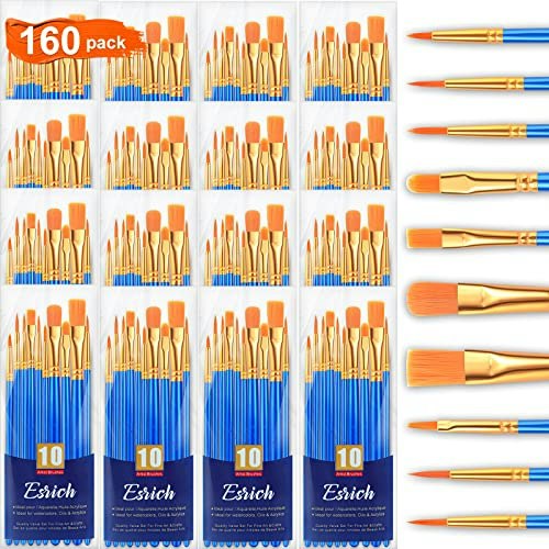 Esrich 160-Piece Paint Brush Set: $16.98 Esrich 160-Piece Paint Brush Set: $16.98