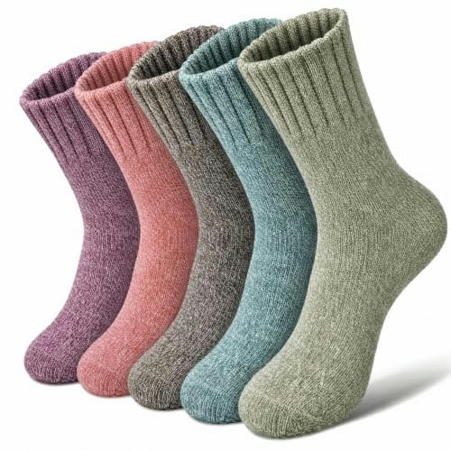 Ysense Women's Wool Crew Socks 5-Pack: $8.49 Ysense Women's Wool Crew Socks 5-Pack: $8.49