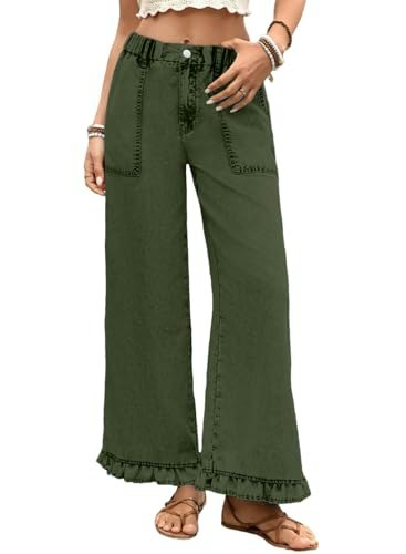Astylish Women's Wide Leg Crop Denim Jeans: $31.02 Astylish Women's Wide Leg Crop Denim Jeans: $31.02