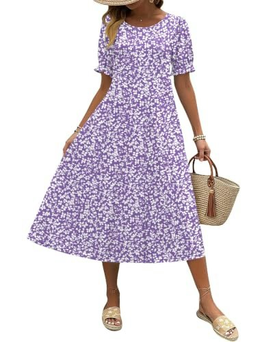 Zeagoo Women's Floral Midi Sundress: $26.96 Zeagoo Women's Floral Midi Sundress: $26.96
