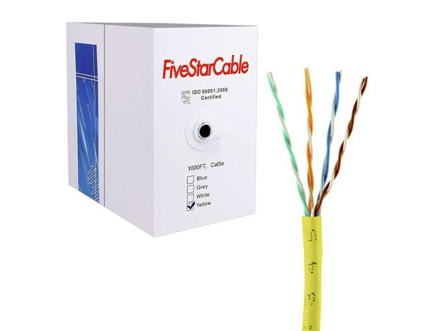 Cat5E 1,000-Foot UTP Ethernet Bulk Cable: $132.50 Cat5E 1,000-Foot UTP Ethernet Bulk Cable: $132.50