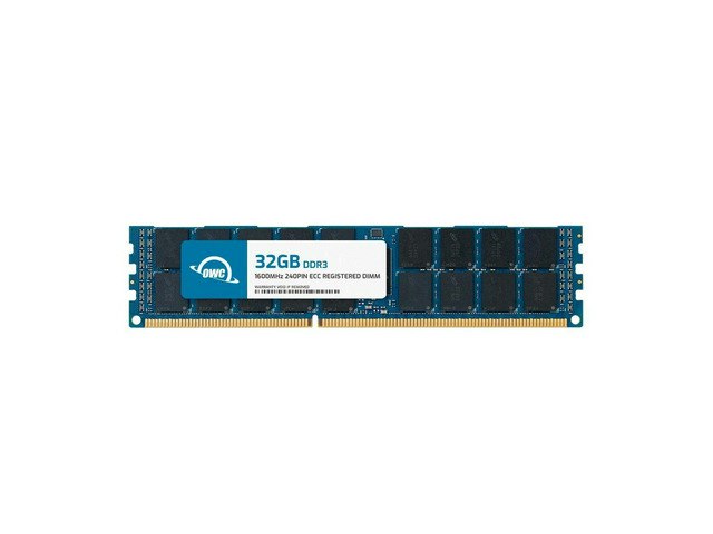 OWC 32GB DDR3L 1600MHz ECC Registered RDIMM Memory Module: $109.99 OWC 32GB DDR3L 1600MHz ECC Registered RDIMM Memory Module: $109.99