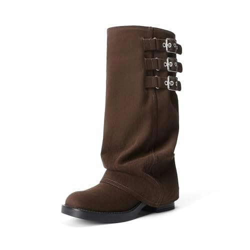 Dream Pairs Women's Fold-over Knee High Fashion Boots: $45.89 Dream Pairs Women's Fold-over Knee High Fashion Boots: $45.89