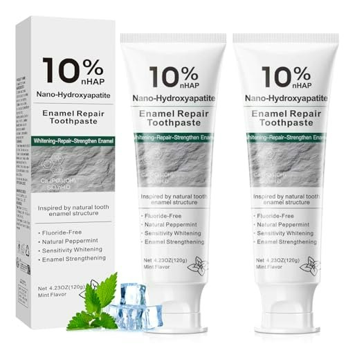 10% Nano Hydroxyapatite Fluoride-Free Toothpaste 2-Pack: $14.44 10% Nano Hydroxyapatite Fluoride-Free Toothpaste 2-Pack: $14.44