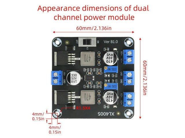 XL4005E1 DC-DC Adjustable Step-Down Power Module: $19.34