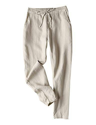 Tanming Women's Cotton Linen Pants: $19.99 Tanming Women's Cotton Linen Pants: $19.99