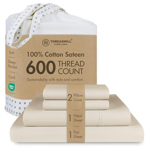 Threadmill 600 Thread Count Cotton King Sheet Set 4-Piece: $74.69 Threadmill 600 Thread Count Cotton King Sheet Set 4-Piece: $74.69