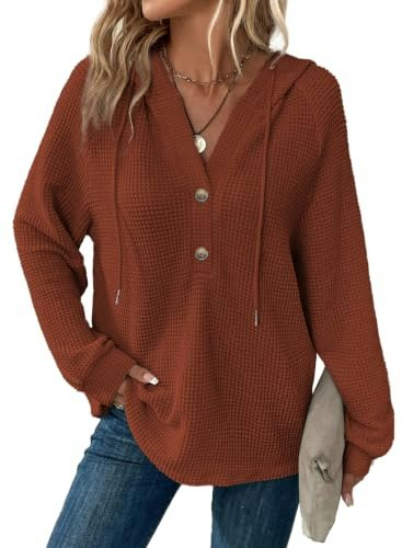 Dokotoo Women's Waffle Knit Oversized Hoodie: $23.73 Dokotoo Women's Waffle Knit Oversized Hoodie: $23.73