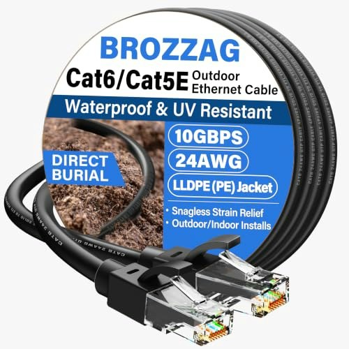 Cat 6 40-Foot Outdoor Ethernet Cable: $8.49 Cat 6 40-Foot Outdoor Ethernet Cable: $8.49