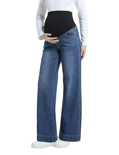 Cfrtmtbb Wide Leg Maternity Denim Jeans: $29.74 Cfrtmtbb Wide Leg Maternity Denim Jeans: $29.74