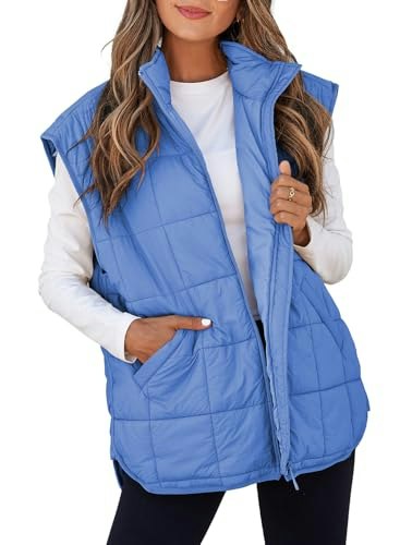 Evaless Women's Puffer Cap-Sleeve Zip-Up Vest: $36.98 Evaless Women's Puffer Cap-Sleeve Zip-Up Vest: $36.98