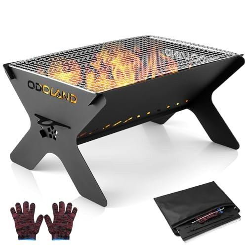 Odoland Portable Folding Charcoal Grill: $36.39