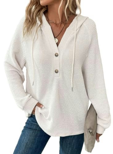 Dokotoo Women's V-Neck Hoodie: $19.97 Dokotoo Women's V-Neck Hoodie: $19.97
