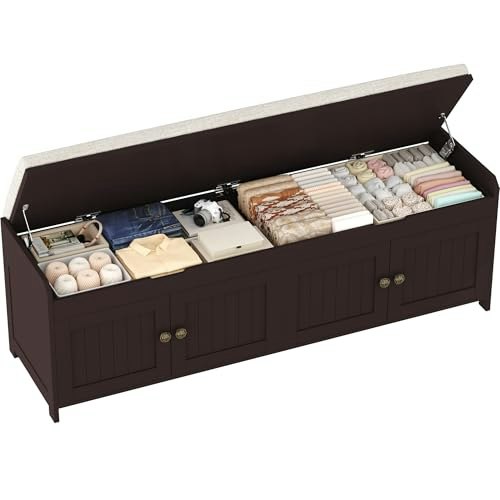 Homefort 54.4-Inch Shoe Bench with Lift Top Storage: $152.95 Homefort 54.4-Inch Shoe Bench with Lift Top Storage: $152.95