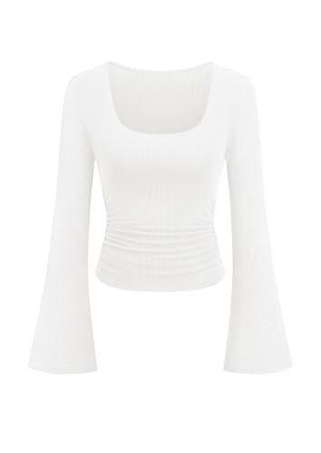 Prettygarden Women's Bell Long Sleeve Shirt: $9.98 Prettygarden Women's Bell Long Sleeve Shirt: $9.98