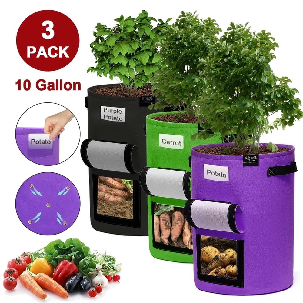 Bshapplus 10-Gallon Potato Grow Bags 3-Pack: $10.25 Bshapplus 10-Gallon Potato Grow Bags 3-Pack: $10.25