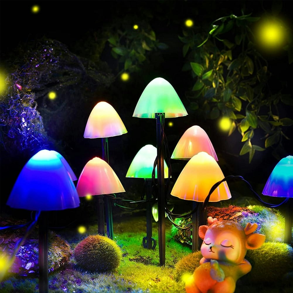 Rirool 12-LED Solar Mushroom Garden Lights: $10.99 Rirool 12-LED Solar Mushroom Garden Lights: $10.99