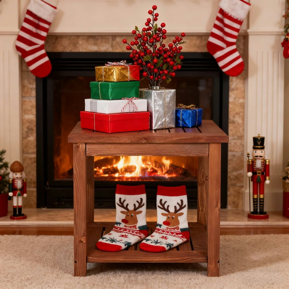 Zimtown 18-inch Patio Wooden End Table: $26.99 Zimtown 18-inch Patio Wooden End Table: $26.99
