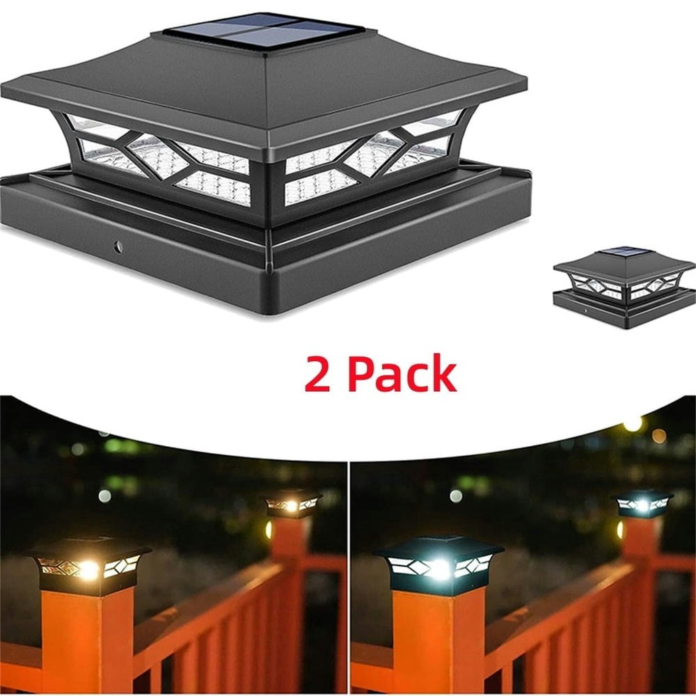 Solar Post Cap Lights 2-Pack: $17.98