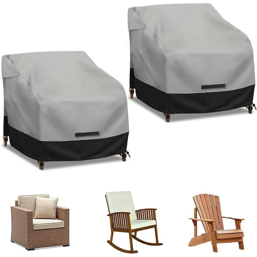 Zenicham 32x37x36-Inch Outdoor Patio Chair Cover 2-Pack: $29.17