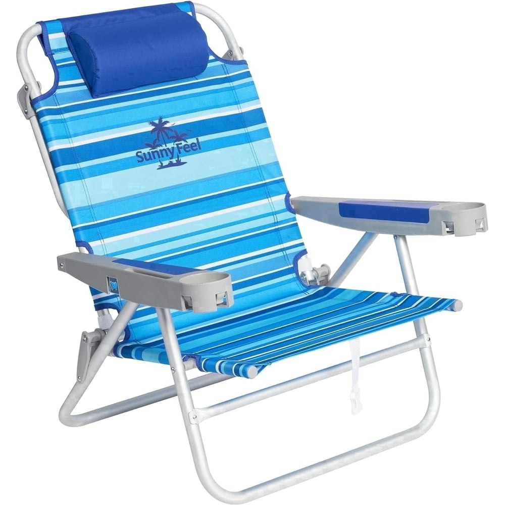 Sunnyfeel 5-Position 500-Pound Backpack Beach Chair: $69.99