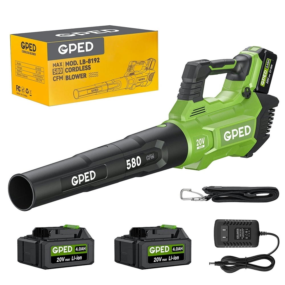 Gped Cordless Leaf Blower 2-Battery Kit: $79.99 Gped Cordless Leaf Blower 2-Battery Kit: $79.99
