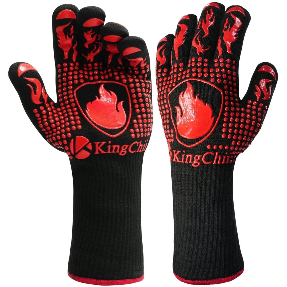 KingChii 1,472°F Heat-Resistant BBQ Gloves: $9.02