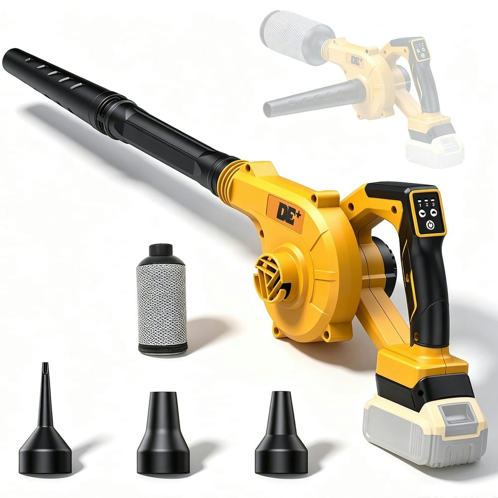Cordless 2-in-1 Leaf Blower and Vacuum for Dewalt 20V Battery: $32.99