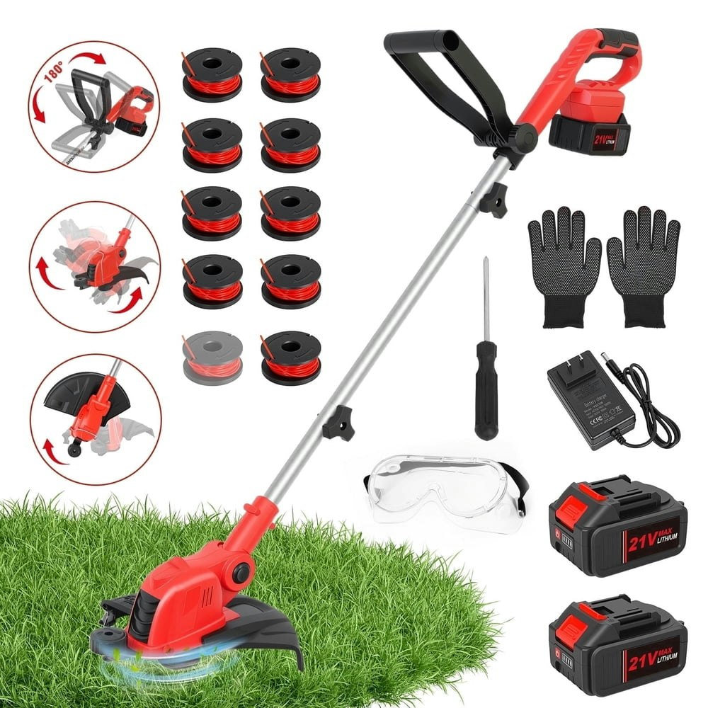 Catgood 12-inch 2-in-1 Cordless String Trimmer and Lawn Edger 2-Battery Pack: $55.28 Catgood 12-inch 2-in-1 Cordless String Trimmer and Lawn Edger 2-Battery Pack: $55.28