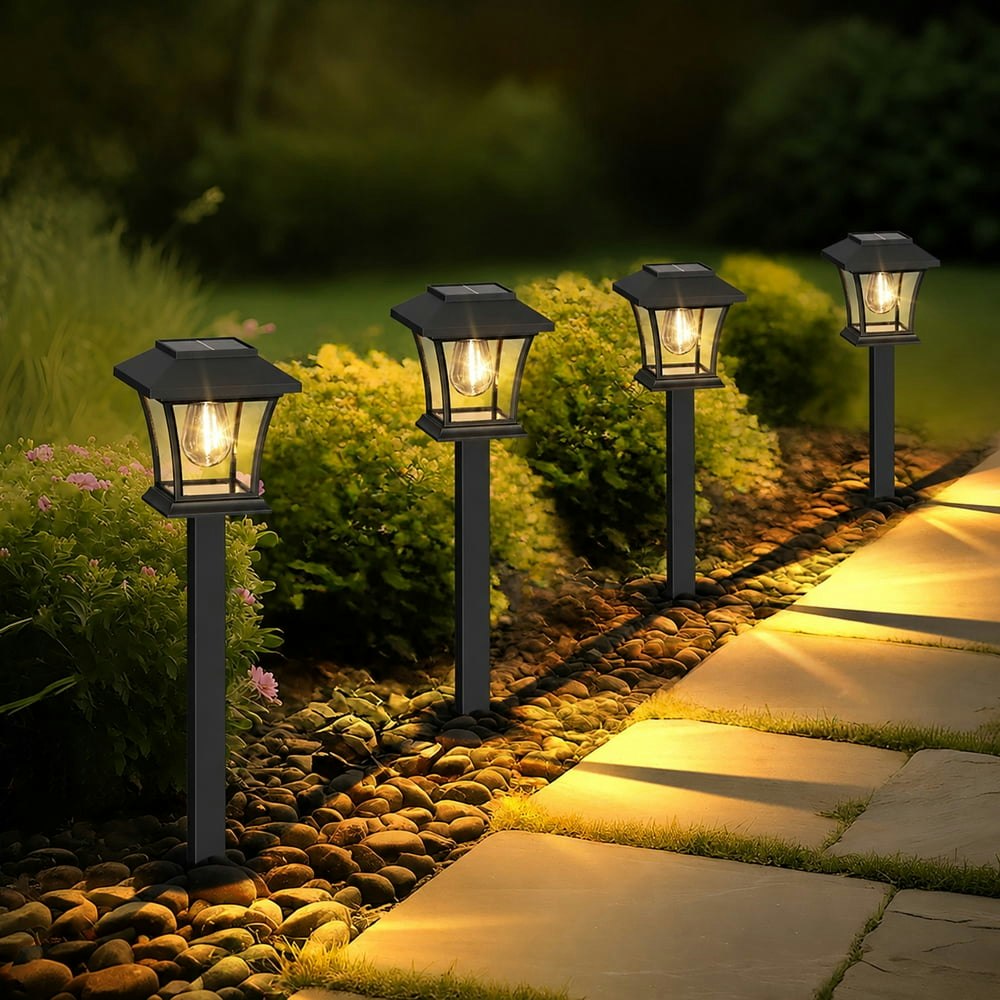 Solar Garden Pathway Lights 12-Pack: $35.99