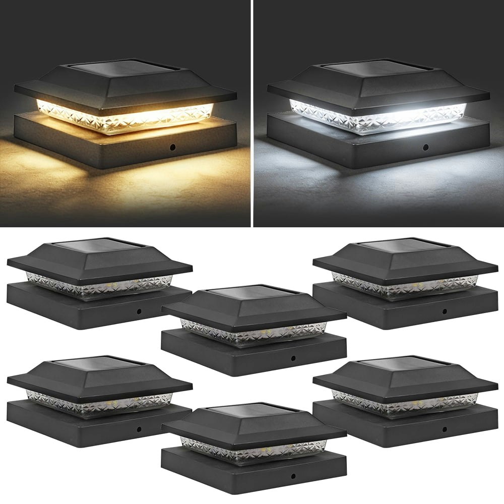 Solar Post Cap Lights for 4x4 Vinyl Posts 6-Pack: $32.30 Solar Post Cap Lights for 4x4 Vinyl Posts 6-Pack: $32.30