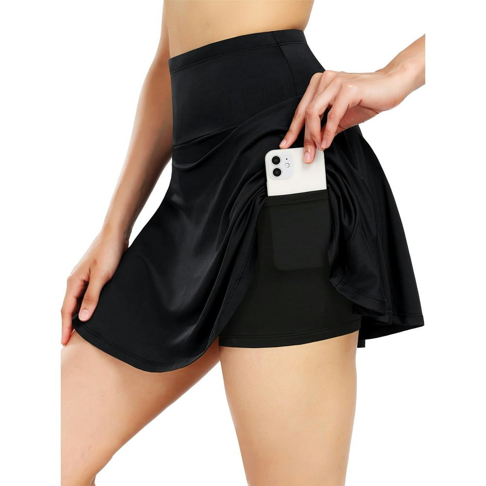 Neleus Women's 2-in-1 Athletic Golf Skirt: $14.99