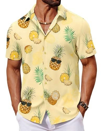 Coofandy Men's Hawaiian Button-Down Shirt: $14.99 Coofandy Men's Hawaiian Button-Down Shirt: $14.99