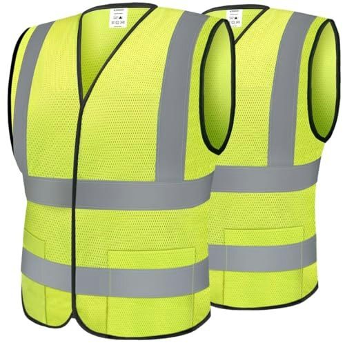 Ticonn High Visibility Reflective Safety Vest 2-Pack: $4.99