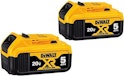 DeWalt 20V Max 5Ah Battery 2-Pack for $100 + free shipping w/ Prime