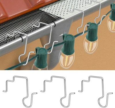 Tryly Stainless Steel Gutter Clips for Outdoor Lights 50-Pack for $10 + free shipping w/ Prime