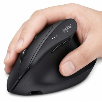 Inphic X9 Pro Ergonomic Wireless Vertical Mouse for $15 + free shipping w/ Prime