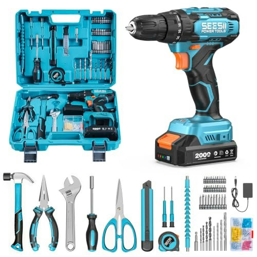 Seesii 20V 183-Piece Power Drill Tool Kit: $37.79 Seesii 20V 183-Piece Power Drill Tool Kit: $37.79