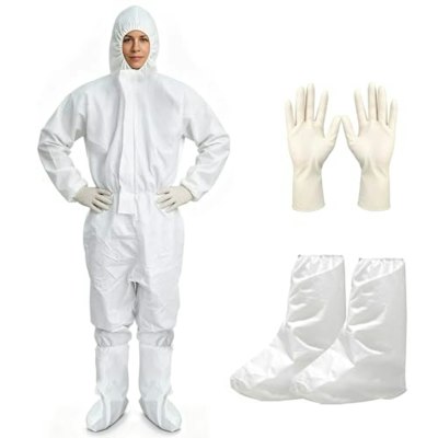 Securlife Disposable Hazmat Suit with Hood and Boot Covers for $10 + free shipping w/ Prime