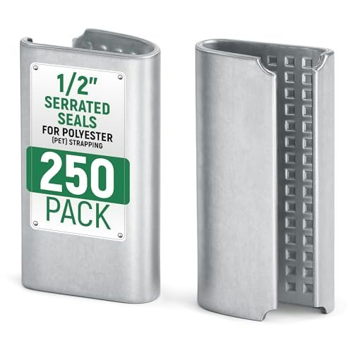 1/2-Inch PET Polyester Strapping Open Serrated Seals 250-Pack: $35.88