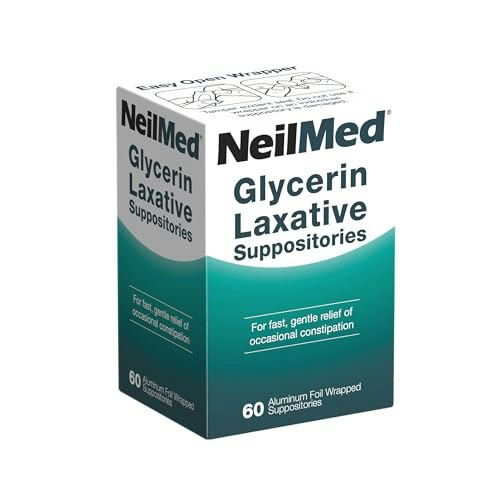NeilMed Glycerin Laxative Suppositories 60-Count: $14.43 NeilMed Glycerin Laxative Suppositories 60-Count: $14.43