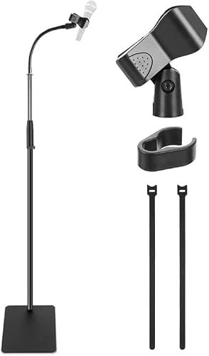 Pyle Square Base Gooseneck Microphone Stand: $26.99