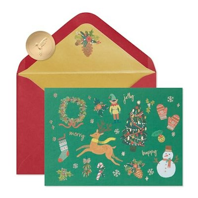 Papyrus Most Wonderful Time Christmas Cards 14-Count for $13 + free shipping w/ Prime