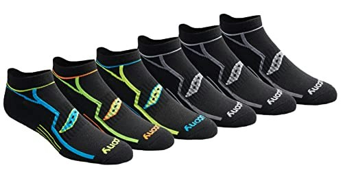 Saucony Men's RunDry Bolt Performance No-Show Socks 6-Pack: $13.38 Saucony Men's RunDry Bolt Performance No-Show Socks 6-Pack: $13.38
