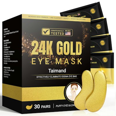 Taimand 24K Gold Under Eye Patches 30 Pairs for $8 + free shipping w/ Prime