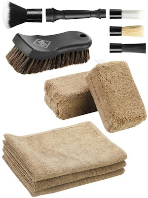 Fantasticlean 9-Piece Car Detailing Brush Set for $18 + free shipping w/ Prime