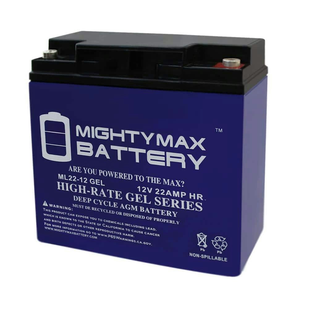 12-Volt 22AH GEL Battery: $59.99 12-Volt 22AH GEL Battery: $59.99